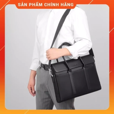 Cặp Xách Công Sở Nam Da FSD WG - Đựng Laptop 15.6 inch, Giá Ưu Đãi 1.29tr
