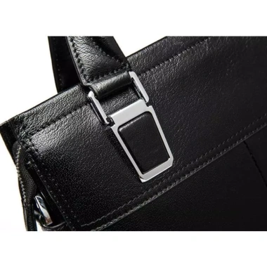 Cặp xách da nam công sở Sapolney da bò nâu-đen 250mm – cao cấp, bảo hành 24 tháng, giá chỉ 2.09 triệu