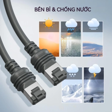 Cáp Zoerax CAT5e/CAT6 Starlink Gen3 Ethernet bền, chống nước, Plug & Play cho RV & khu vực biển, giá ưu đãi 285.999đ 5 Cáp Zoerax CAT5e/CAT6 Starlink Gen3 Ethernet bền, chống nước, Plug & Play cho RV & khu vực biển, giá ưu đãi 285.999đ 5