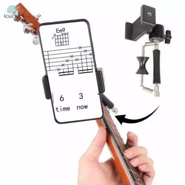 Capo Guitar Điều Chỉnh Tông, Kẹp Nhẹ Bền, Kèm Đỡ Điện Thoại Thép, 407.000₫