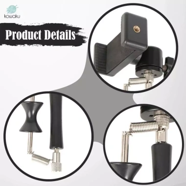 Capo Guitar Điều Chỉnh Tông, Kẹp Nhẹ Bền, Kèm Đỡ Điện Thoại Thép, 407.000₫