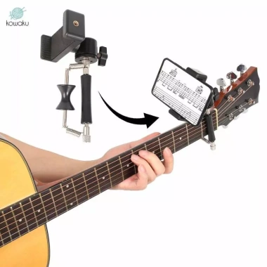 Capo Guitar Điều Chỉnh Tông, Kẹp Nhẹ Bền, Kèm Đỡ Điện Thoại Thép, 407.000₫