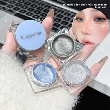 CAPPUVINI Nghiền Kim Cương Dưỡng Ẩm Highlighter Nhấp Nháy Chất Lỏng - Phấn Mắt Vỡ Sáng Lấp Lánh Giá 40.330 VND 2