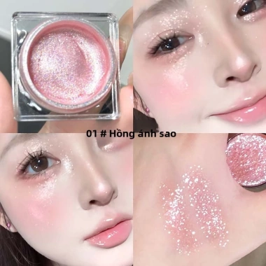 CAPPUVINI Nghiền Kim Cương Dưỡng Ẩm Highlighter Nhấp Nháy Chất Lỏng - Phấn Mắt Vỡ Sáng Lấp Lánh Giá 40.330 VND 5
