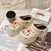 CAPUBEW Dép Lỗ Nữ Gắn Hoa Eva Dễ Tháo Đế Mềm Chống Trượt Thoáng Khí - 272k 7