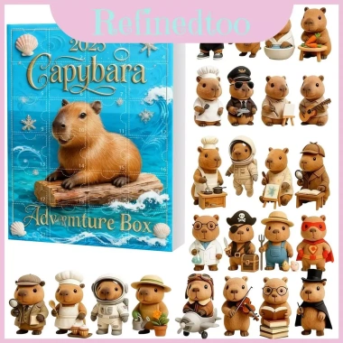 Capybara Advent Lịch Giáng Sinh Hộp Mù - Bộ 12 Bức Tượng Acrylic Trang Trí Lễ Hội Giá Ưu Đãi 383,900₫