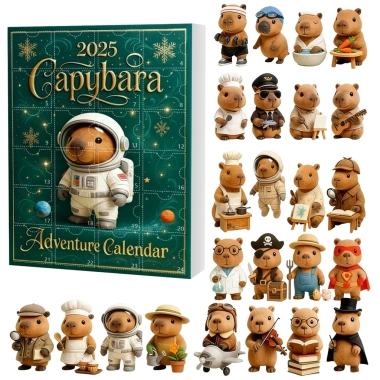 Capybara Advent Lịch Giáng Sinh Hộp Mù - Bộ 12 Bức Tượng Acrylic Trang Trí Lễ Hội Giá Ưu Đãi 383,900₫