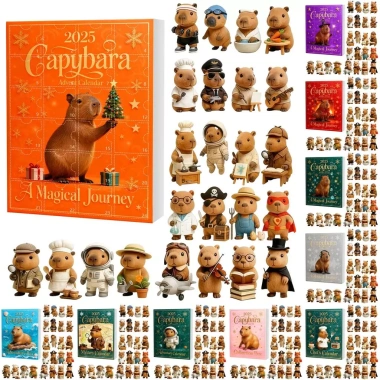 Capybara Advent Lịch Giáng Sinh Hộp Mù - Bộ 12 Bức Tượng Acrylic Trang Trí Lễ Hội Giá Ưu Đãi 383,900₫