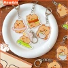 Capybara móc khóa acrylic cá heo, mặt dây chuyền học sinh, schoolbag, túi bút chì - 20.6k 4