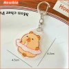 Capybara móc khóa acrylic cá heo, mặt dây chuyền học sinh, schoolbag, túi bút chì - 20.6k 10
