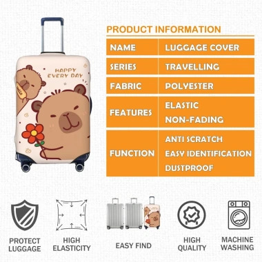 Capybara Vỏ Bọc Vali Chống Trầy Độ Đàn Hồi 18-32 inch Bao Trùm Luggage Cover Cá Nhân