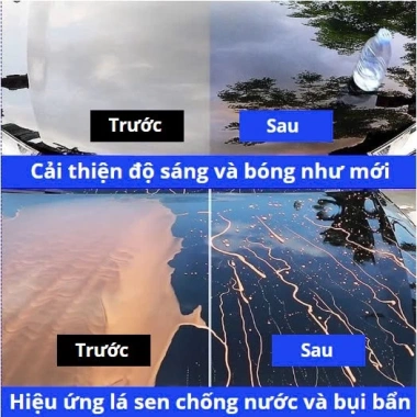 Car Nano Phủ Bóng Xe Tạo Hiệu Ứng Lá Sen Chống Bám Nước Dành Cho Ô Tô và Xe Máy Giá 95.798 VND 5 Car Nano Phủ Bóng Xe Tạo Hiệu Ứng Lá Sen Chống Bám Nước Dành Cho Ô Tô và Xe Máy Giá 95.798 VND 5