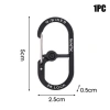 Carabiner nhôm ngoài trời - Kẹp ba lô, móc lò xo, khóa leo núi, chỉ 40.040₫ 10