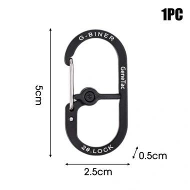 Carabiner nhôm ngoài trời - Kẹp ba lô, móc lò xo, khóa leo núi, chỉ 40.040₫ 10