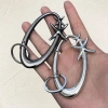 Carabiner Y2K Punk Star Hình Bầu Dục Móc Khóa Xe, Ba Lô Gothic, Giá 34.650₫ 6