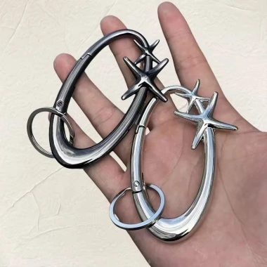 Carabiner Y2K Punk Star Hình Bầu Dục Móc Khóa Xe, Ba Lô Gothic, Giá 34.650₫ 6 Carabiner Y2K Punk Star Hình Bầu Dục Móc Khóa Xe, Ba Lô Gothic, Giá 34.650₫ 6