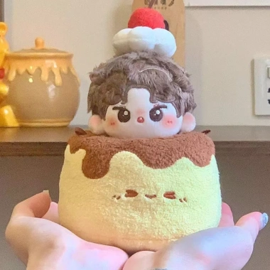 Caramel Pudding 10cm - Quần áo trẻ em, món tráng miệng chiikawa Nuwa, bánh mì, chó con, búp bê - Giá 109.621 VND
