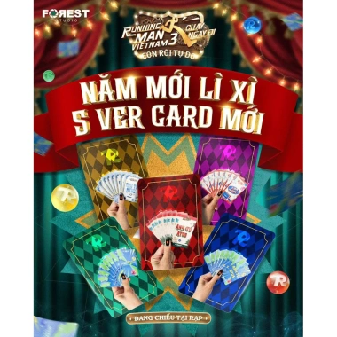 Card Running Man Việt Nam - Lì Xì Tết Phim Độc Đáo Giá Ưu Đãi 80.000₫