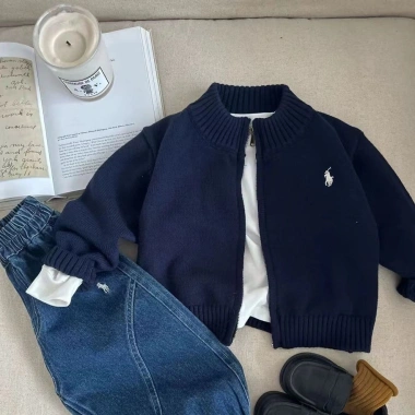 Cardigan Bé Trai 2-6 tuổi Sọc Đan Mùa Thu Thoáng Khí Nhẹ - Giá 249.201₫ Khuyến mại