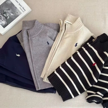 Cardigan Bé Trai 2-6 tuổi Sọc Đan Mùa Thu Thoáng Khí Nhẹ - Giá 249.201₫ Khuyến mại 5