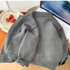 Cardigan Dây Kéo Bé Trai 2-6Y Thu Đông Thiên Nhiên, Thoáng Khí Nhẹ, Thời Trang 3