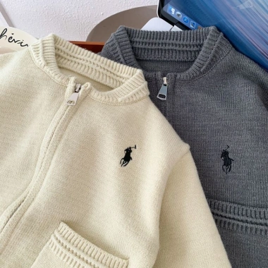 Cardigan Dây Kéo Bé Trai 2-6Y Thu Đông Thiên Nhiên, Thoáng Khí Nhẹ, Thời Trang 5