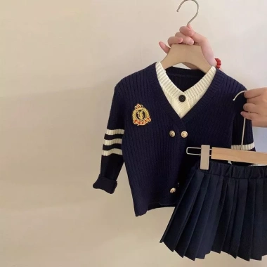Cardigan dệt kim hai mảnh phong cách Hàn Quốc mùa thu đông - Siêu tiết kiệm, chỉ 272.758₫