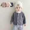 Cardigan Lông Cừu Dày Cho Trẻ Em - Homewear Thu Đông, Bé Trai & Bé Gái Dễ Thương
