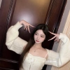 Cardigan nữ dáng ngắn tay pông Gợi Cảm Desire kèm khăn choàng len - 142.560 VND 4