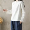 Cardigan Tay Dài - Vải Lanh Cotton Hình Chữ Thập, Cách Trung Hoa, 251.640 VND 2