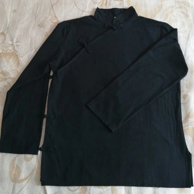 Cardigan Tay Dài - Vải Lanh Cotton Hình Chữ Thập, Cách Trung Hoa, 251.640 VND 10