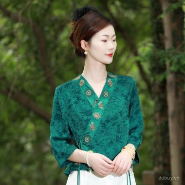 Cardigan Top Mùa Hè 2.025 Thêu Tay Ngắn Phong Cách Dân Tộc – Giá 316.323 VND 6