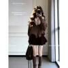 Cardigan và Top Rời Cổ V Sang Trọng, Dệt Kim Mỏng, Hoàn Hảo Khi Kết Hợp Với Váy Ngắn Bộ Đồ Hai Mảnh 129k 2