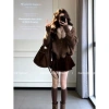 Cardigan và Top Rời Cổ V Sang Trọng, Dệt Kim Mỏng, Hoàn Hảo Khi Kết Hợp Với Váy Ngắn Bộ Đồ Hai Mảnh 129k 3