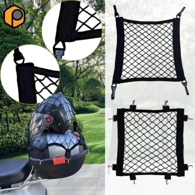 Cargo Net Trunk Rack cho Xe máy & Xe đạp - Mũ bảo hiểm, Bungee Net chắc chắn, giá 63.800₫