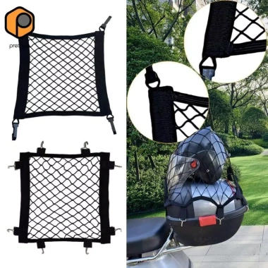 Cargo Net Trunk Rack cho Xe máy & Xe đạp - Mũ bảo hiểm, Bungee Net chắc chắn, giá 63.800₫