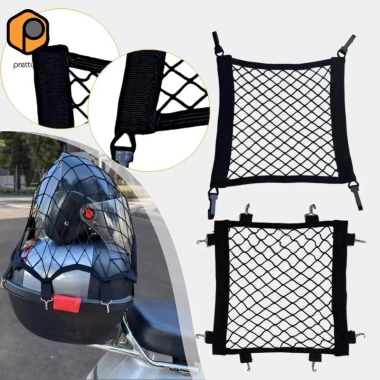 Cargo Net Trunk Rack cho Xe máy & Xe đạp - Mũ bảo hiểm, Bungee Net chắc chắn, giá 63.800₫