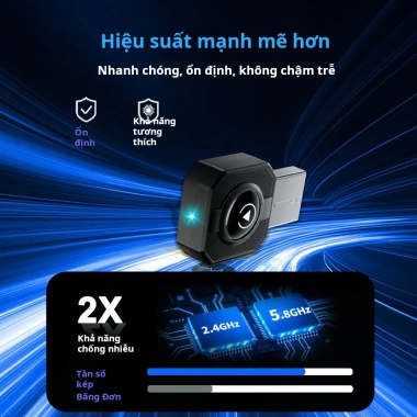 CarPlay không dây 2-in-1 - Cắm chạy ngay, hỗ trợ iPhone & Android, gọn nhẹ, giá 368.000đ