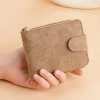CarrKen Mới Nam Ngắn Snap Dây Kéo Ví Đa Năng - Túi Đựng Tiền, Xu Hộ Chiếu Giá 109.080₫ 5