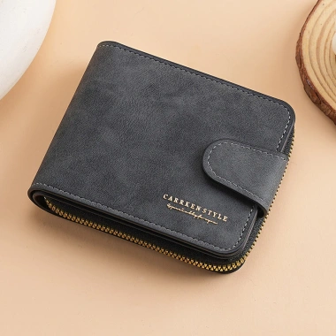 CarrKen Mới Nam Ngắn Snap Dây Kéo Ví Đa Năng - Túi Đựng Tiền, Xu Hộ Chiếu Giá 109.080₫
