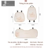 CarSpa Set Tựa Trên Xe Ô Tô Gấu Thỏ Đeo Nơ Dễ Thương Tựa Cổ, Gối Tựa Lưng, 105k 4