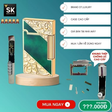 Case Dupont Xanh sọc to cao cấp - Đẹp, Độc, Đồng thau, giá rẻ 246.000 ₫ 2