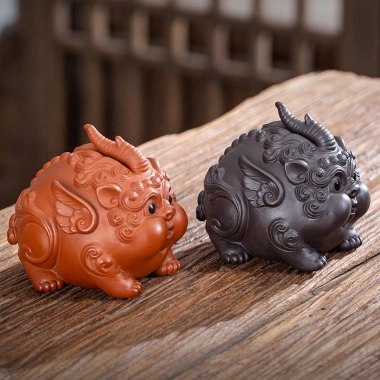 Cát May Mắn Tím Đáng Yêu - Đồ Trang Trí Pixiu Thú Cưng, Phòng Khách, Bàn Trà 4