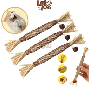 Catnip thanh gỗ cho mèo, cỏ mèo khô, mài răng và móng, lutpet - giá 14.210 VND