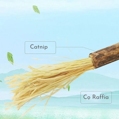 Catnip thanh gỗ cho mèo, cỏ mèo khô, mài răng và móng, lutpet - giá 14.210 VND 5