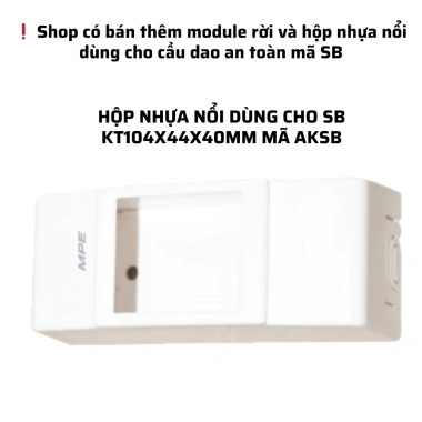Cầu dao cóc an toàn CB MPE 10A-40A - Giá 44.256 VND, bảo vệ quá tải hiệu quả