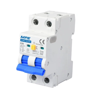 Cầu dao RCBO2 2 cực bảo vệ quá tải MPE, chống nước IP40 16‑63A, giảm giá 361.669₫
