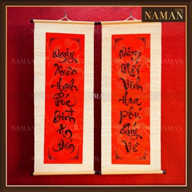 Câu Đối Đỏ Trang Trí Tết 2.026 - Tranh Liễn Giấy Nhung Thư Pháp Giá 99.500 VND 5 Câu Đối Đỏ Trang Trí Tết 2.026 - Tranh Liễn Giấy Nhung Thư Pháp Giá 99.500 VND 5