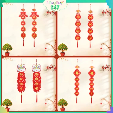 Câu Đối Khai Xuân 2.026 Bính Ngọ - Trang Trí Tết Treo Cửa Nhà, May Mắn Tài Lộc Đầu Năm
