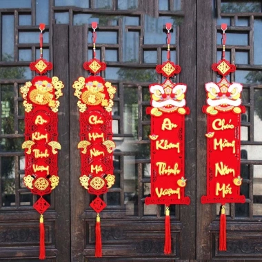 Câu đối Năm Mới 2.025 - Trang trí Tết sang trọng, thiết kế tinh tế, chỉ 90.000 VNĐ